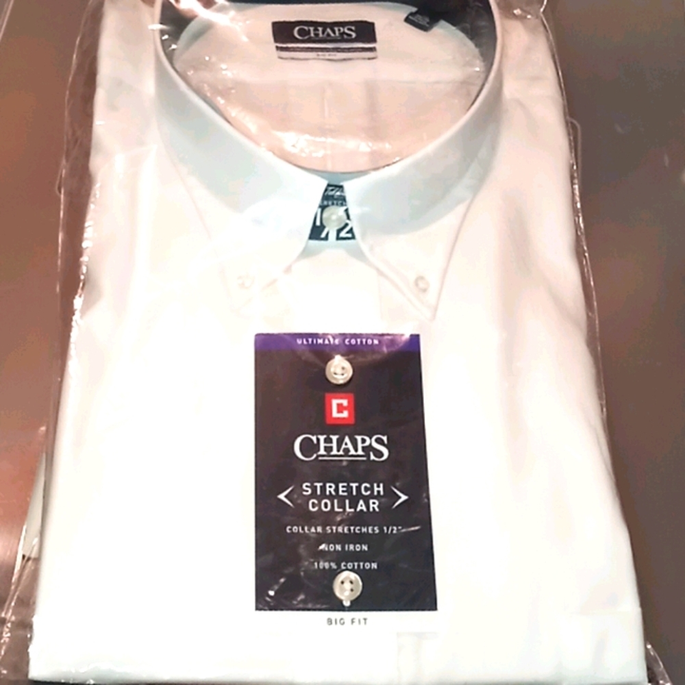 Chaps Big Fit Stetch Collar dress shirt